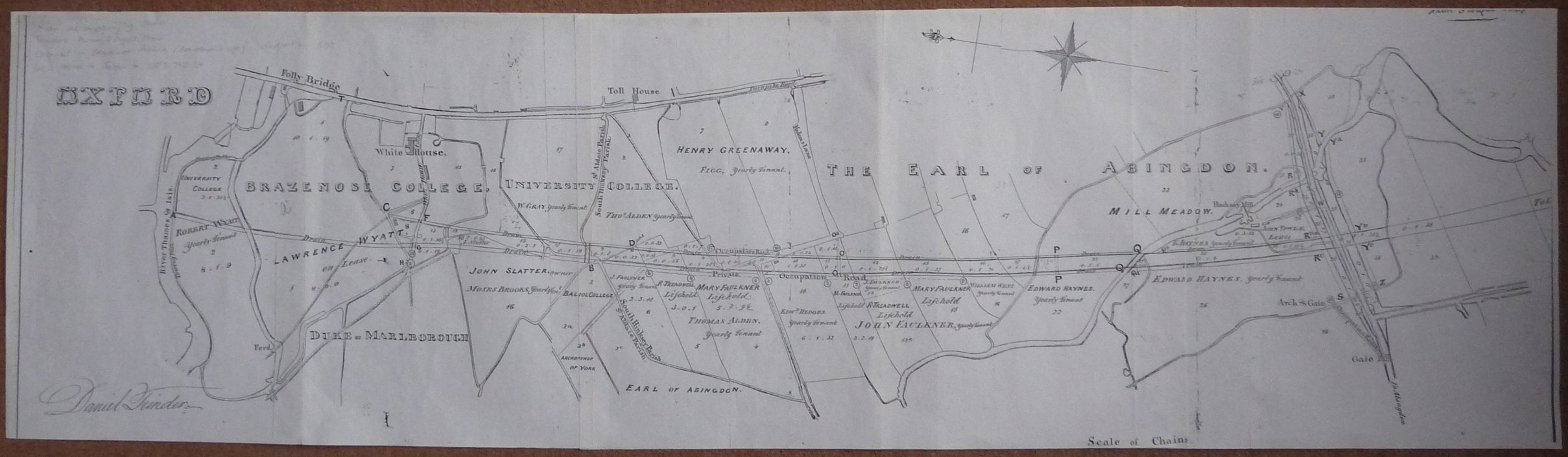 [Map accompanying Daniel Trinders Award 1844]